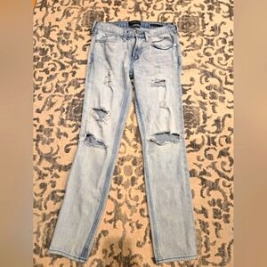 PacSun Light Wash Ripped Skinny Jeans 29x30